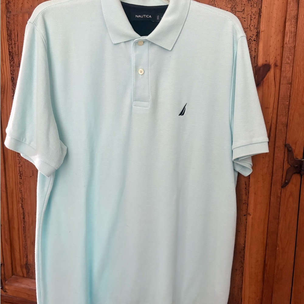 Nautica Men's Sky Blue Polo Shirt